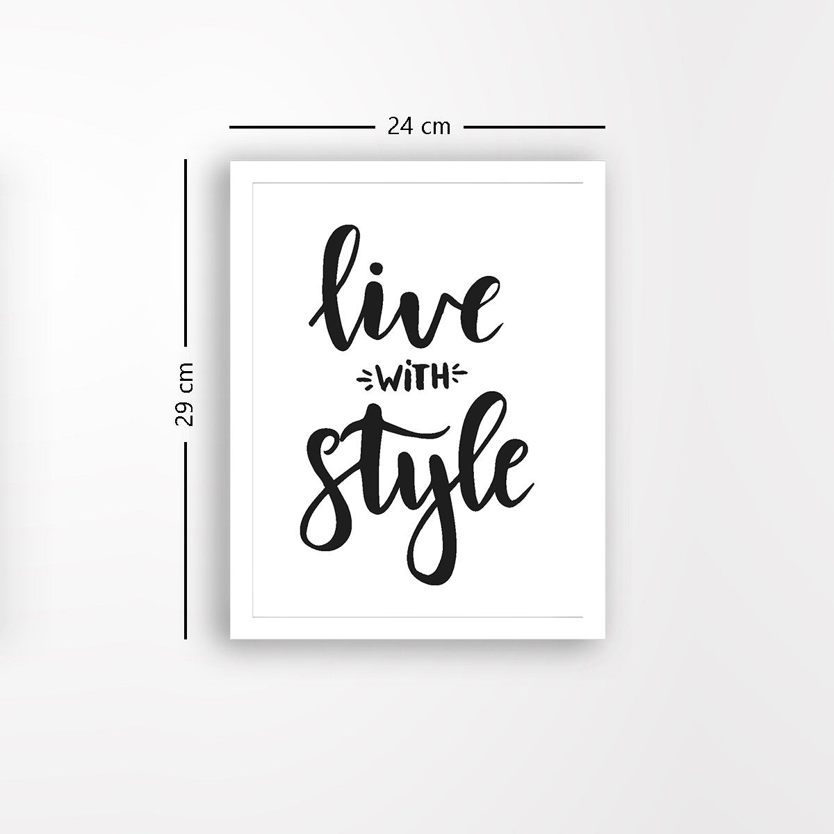 Quadro Decorativo MDF Emoldurado - Arte Multicolor 24x29cm com Moldura de Madeira 2cm