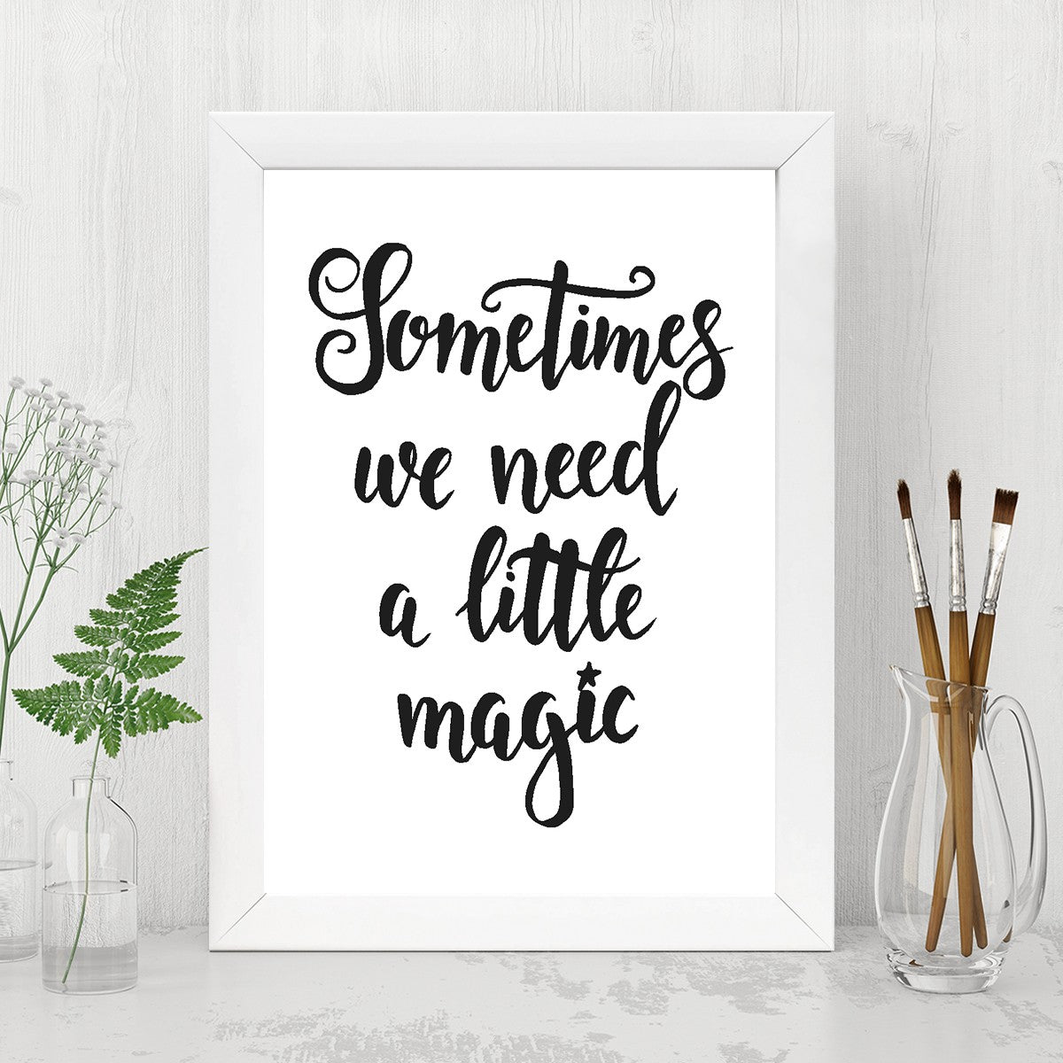 Quadro Decorativo MDF Emoldurado - Arte Multicolor 24x29cm com Moldura de Madeira 2cm