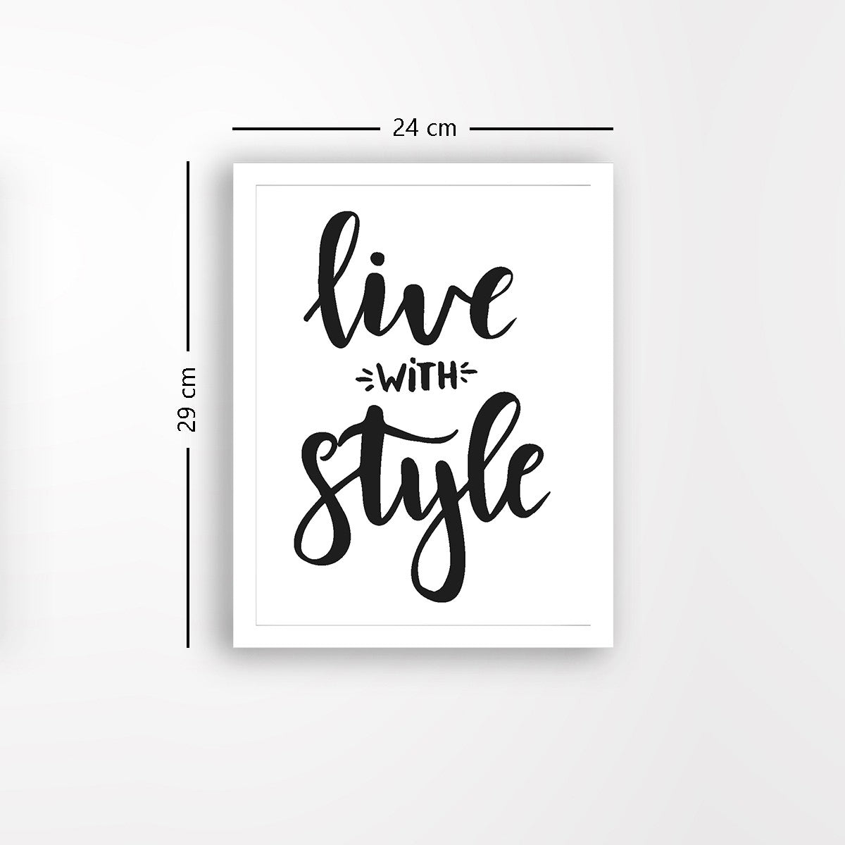 Quadro Decorativo MDF Emoldurado - Arte Multicolor 24x29cm com Moldura de Madeira 2cm