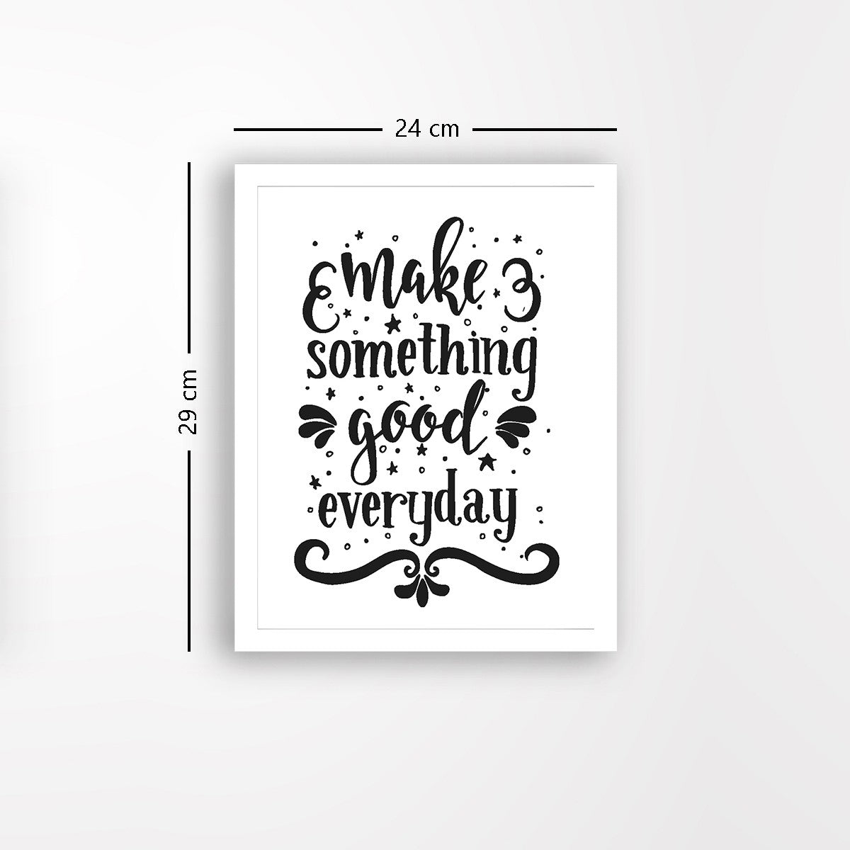 Quadro Decorativo MDF Emoldurado - Arte Multicolor 24x29cm com Moldura de Madeira 2cm