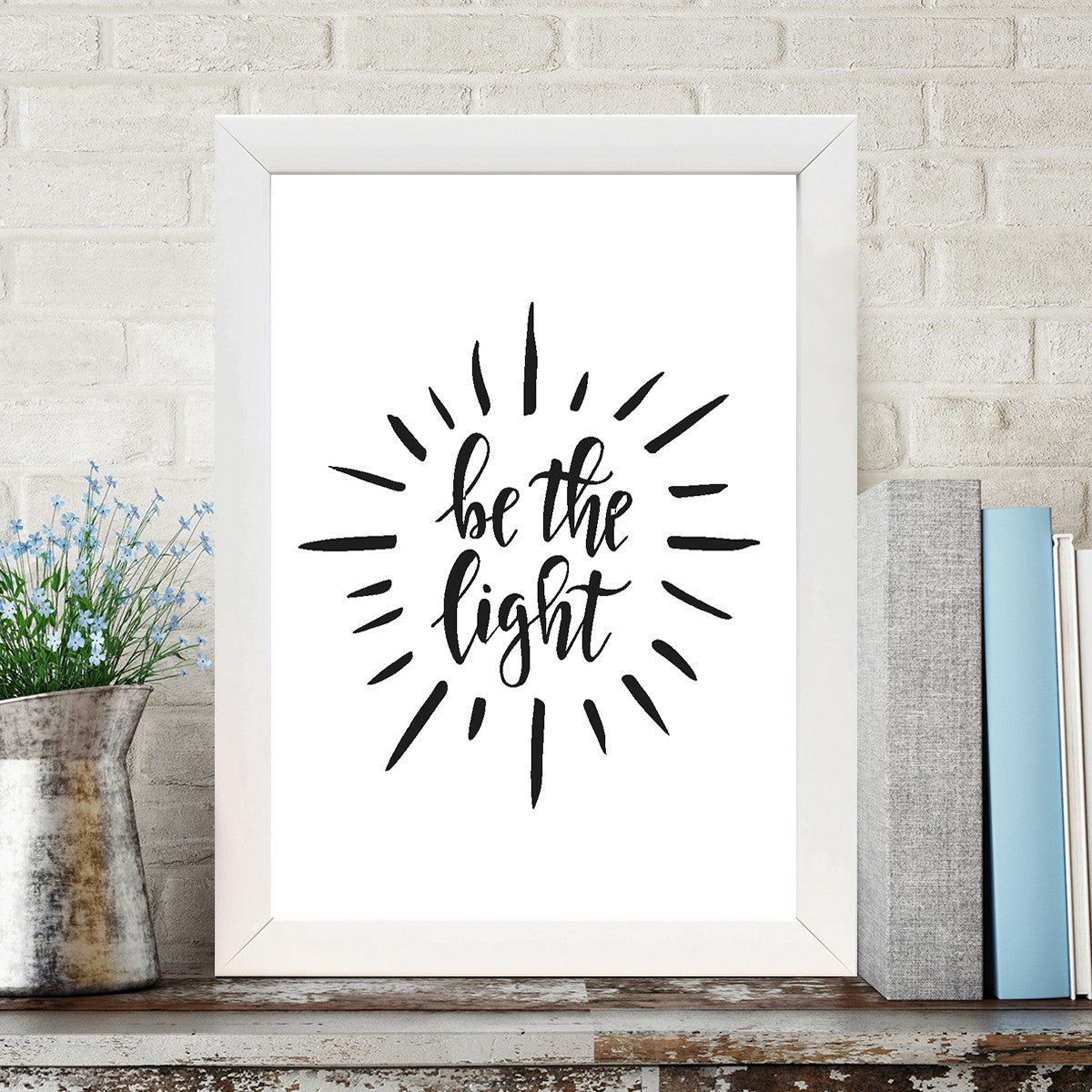 Quadro Decorativo MDF Emoldurado - Arte Multicolor 24x29cm com Moldura de Madeira 2cm