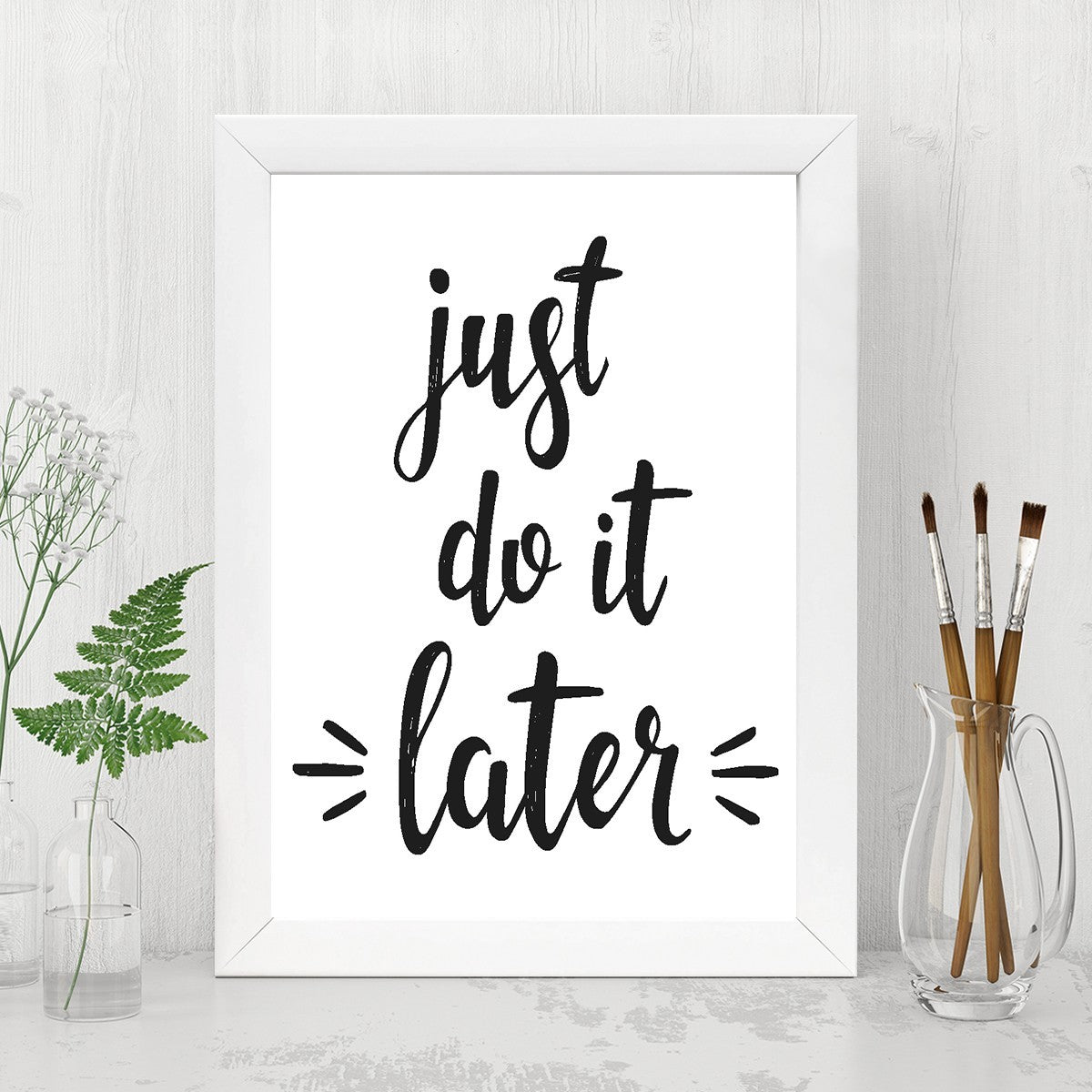 Quadro Decorativo MDF Emoldurado - Arte Multicolor 24x29cm com Moldura de Madeira 2cm