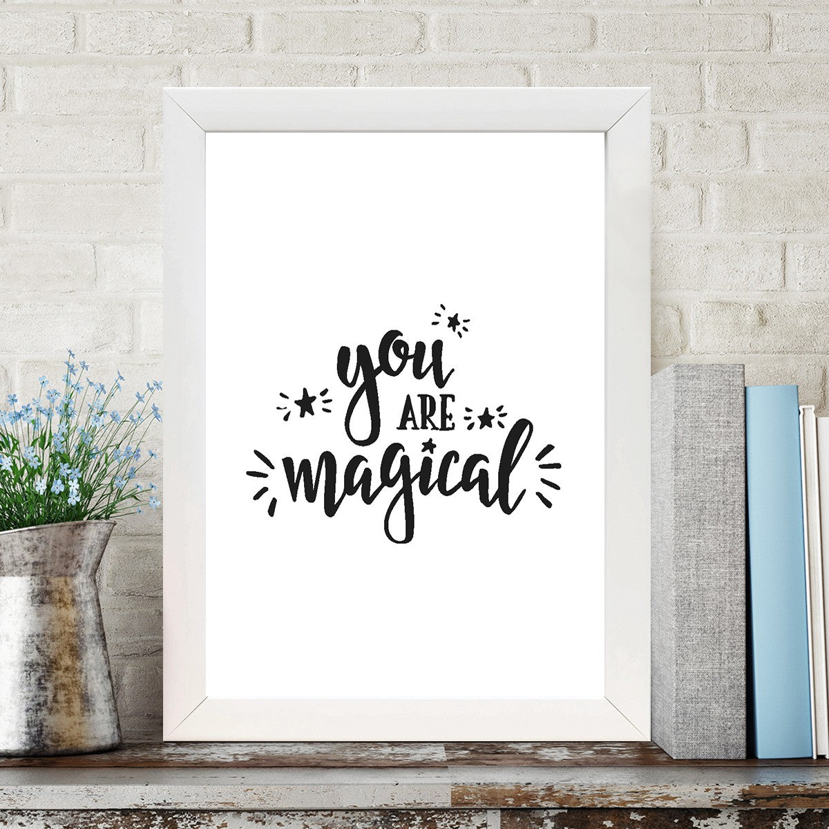 Quadro Decorativo MDF Emoldurado - Arte Multicolor 24x29cm com Moldura de Madeira 2cm