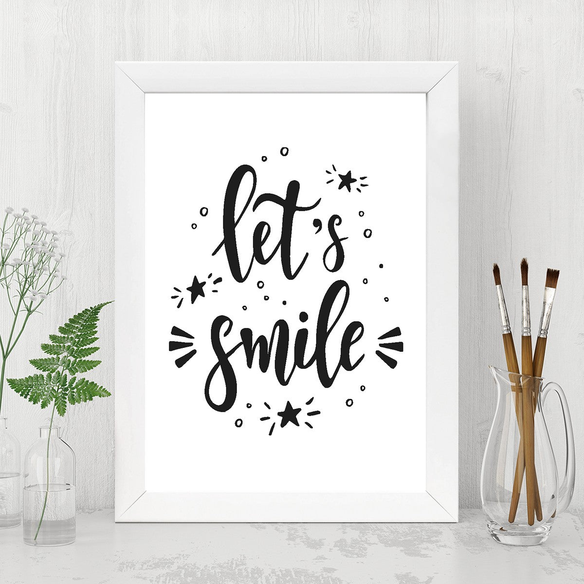 Quadro Decorativo MDF Emoldurado - Arte Multicolor 24x29cm com Moldura de Madeira 2cm