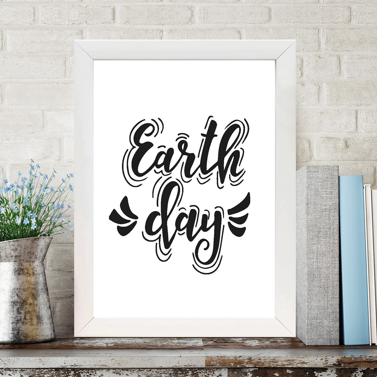 Quadro Decorativo MDF Emoldurado - Arte Multicolor 24x29cm com Moldura de Madeira 2cm