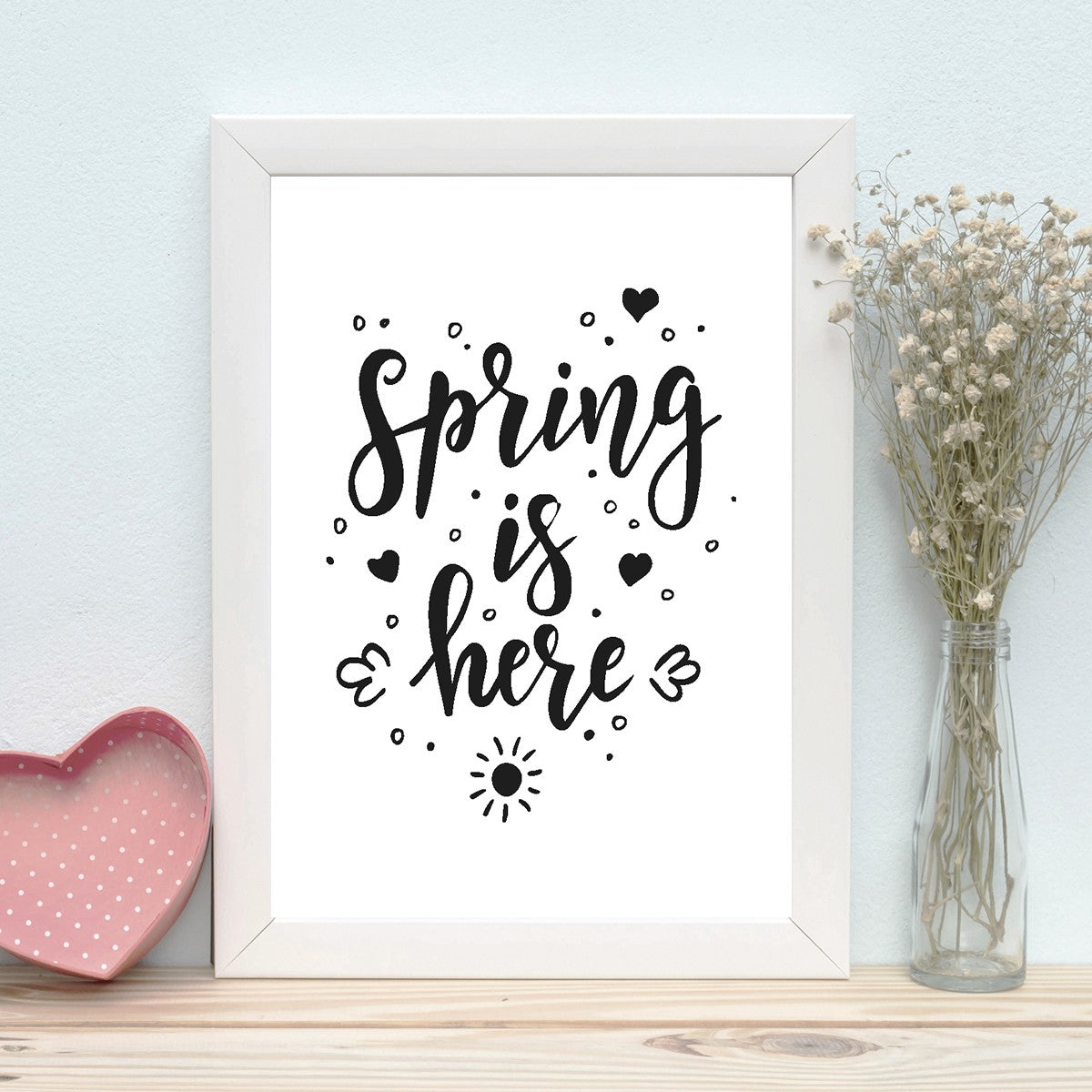 Quadro Decorativo MDF Emoldurado - Arte Multicolor 24x29cm com Moldura de Madeira 2cm