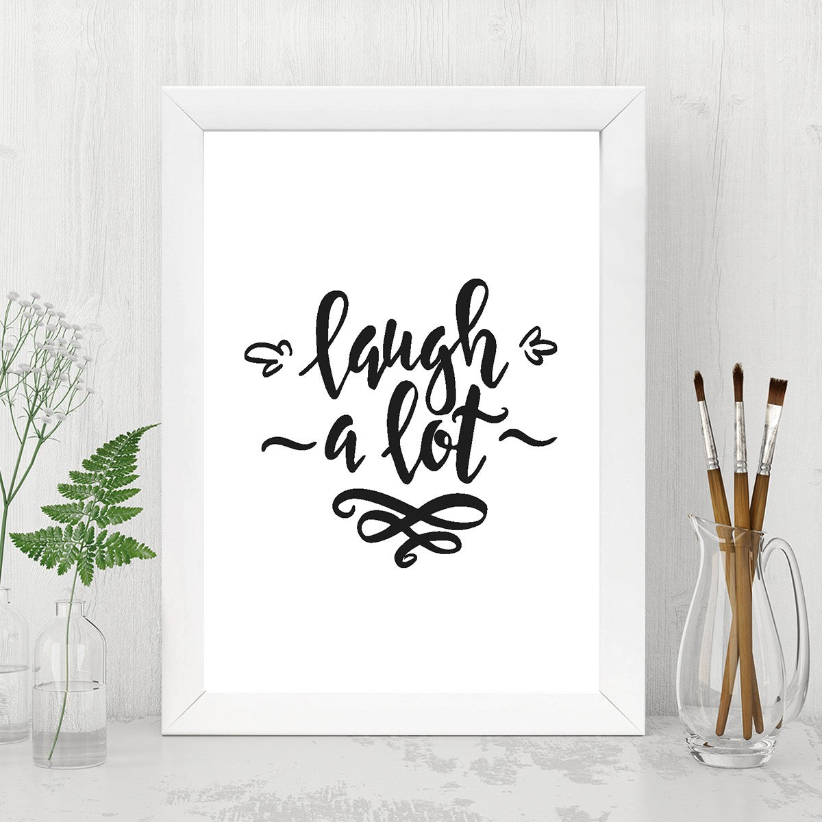 Quadro Decorativo MDF Emoldurado - Arte Multicolor 24x29cm com Moldura de Madeira 2cm