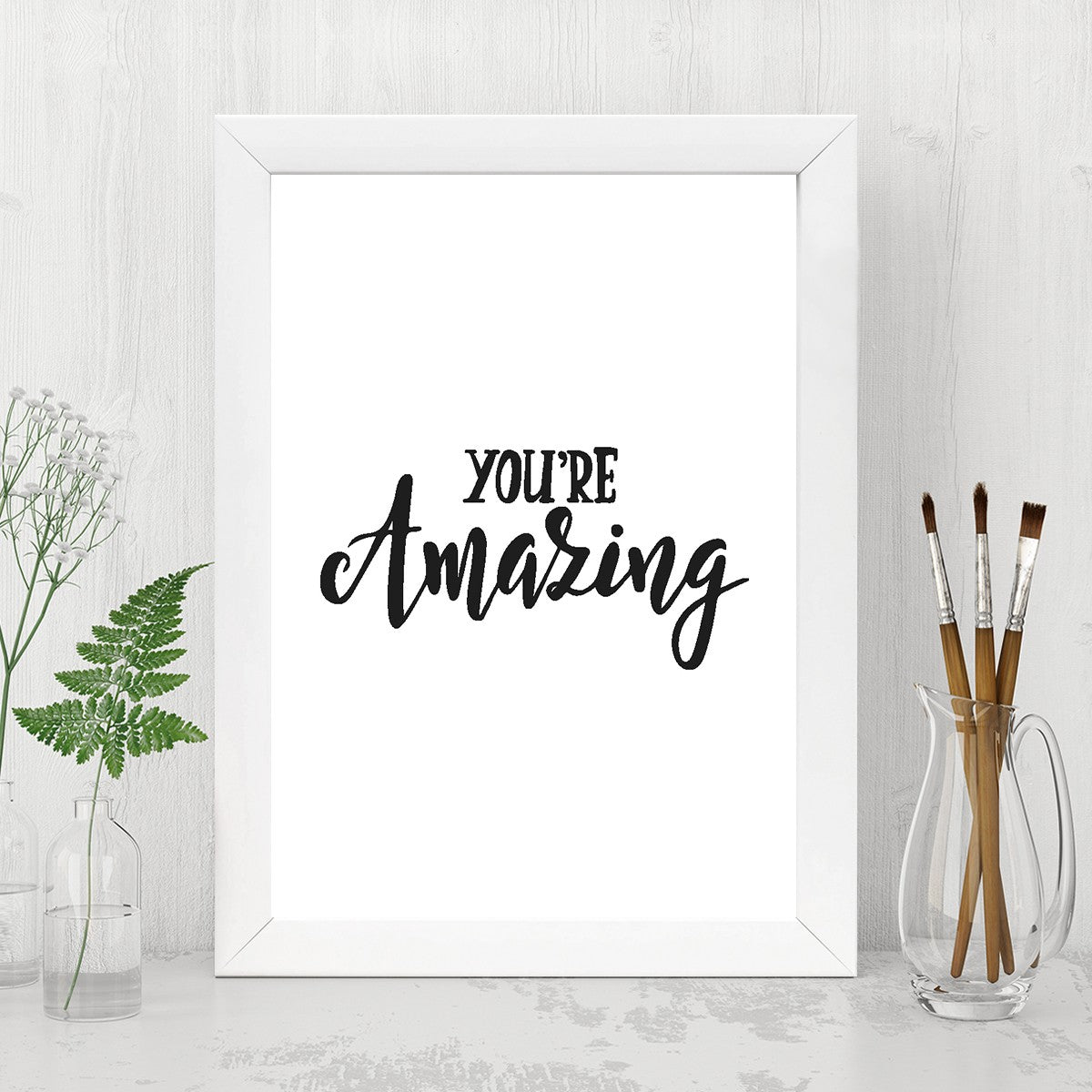 Quadro Decorativo MDF Emoldurado - Arte Multicolor 24x29cm com Moldura de Madeira 2cm