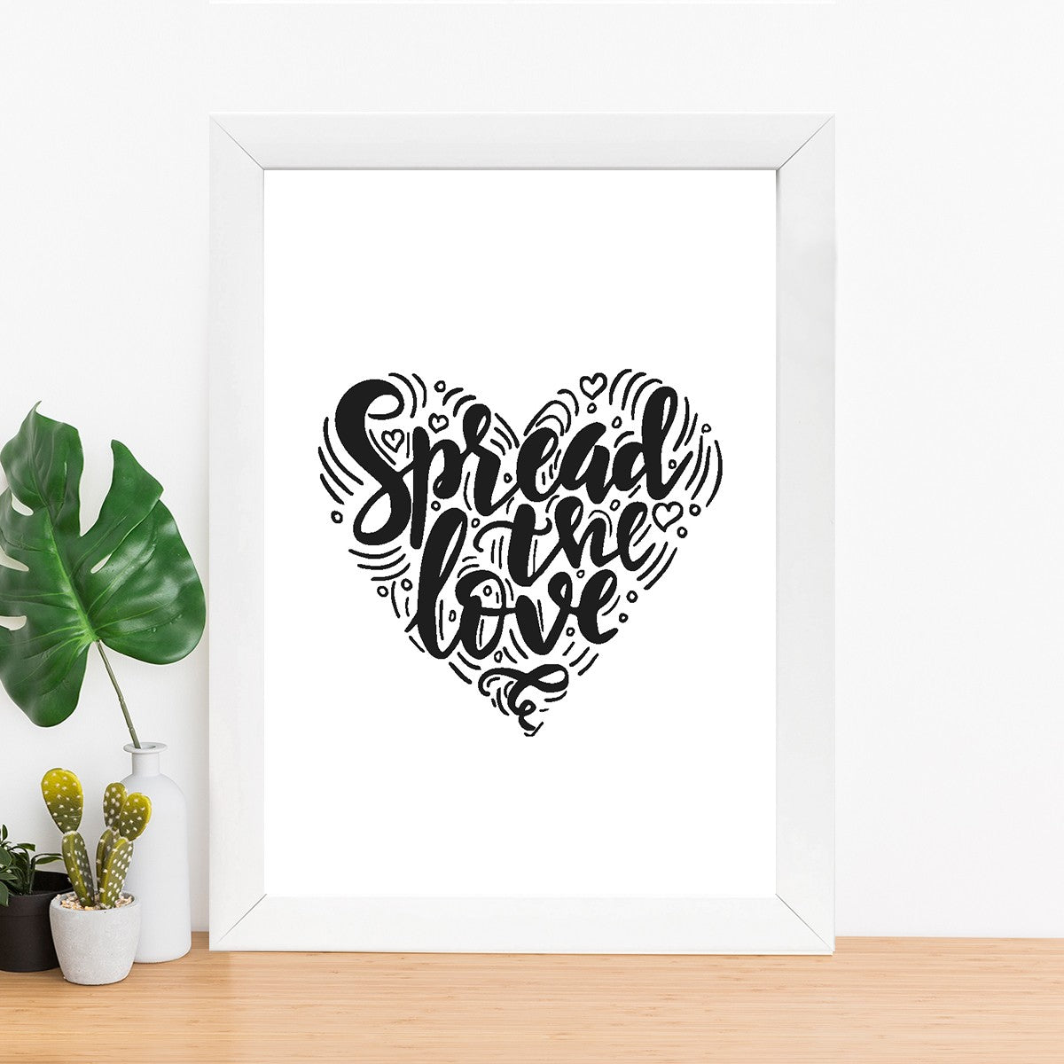 Quadro Decorativo MDF Emoldurado - Arte Multicolor 24x29cm com Moldura de Madeira 2cm