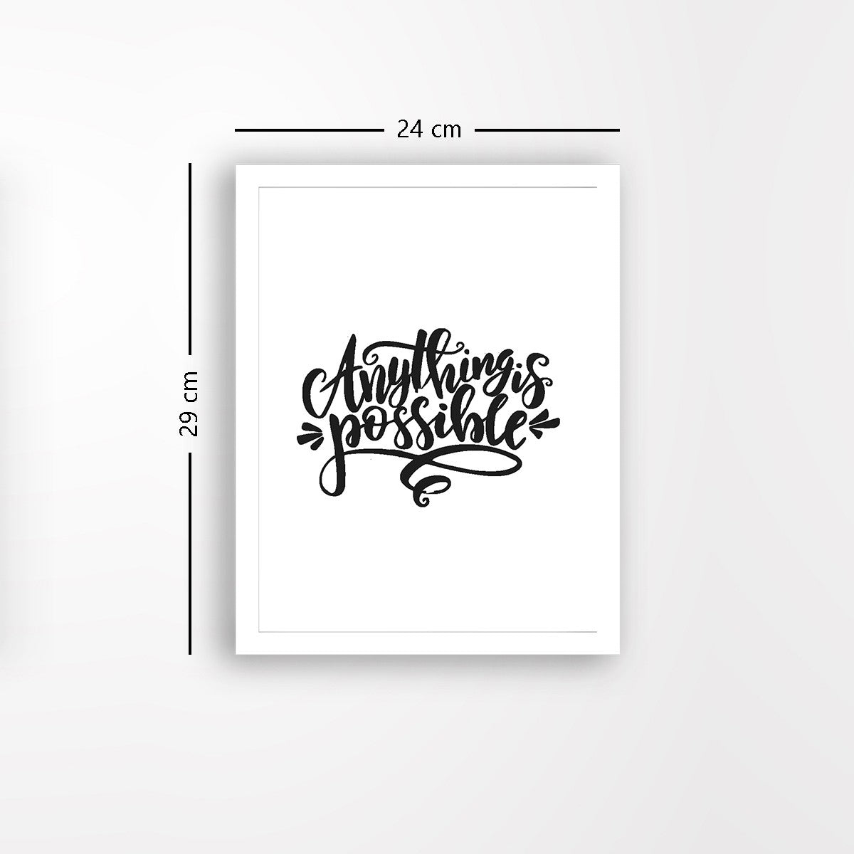 Quadro Decorativo MDF Emoldurado - Arte Multicolor 24x29cm com Moldura de Madeira 2cm