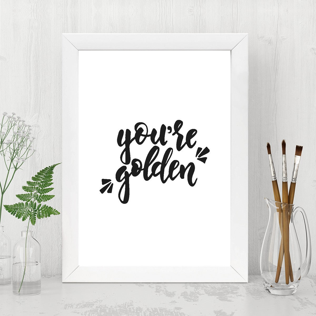 Quadro Decorativo MDF Emoldurado - Arte Multicolor 24x29cm com Moldura de Madeira 2cm