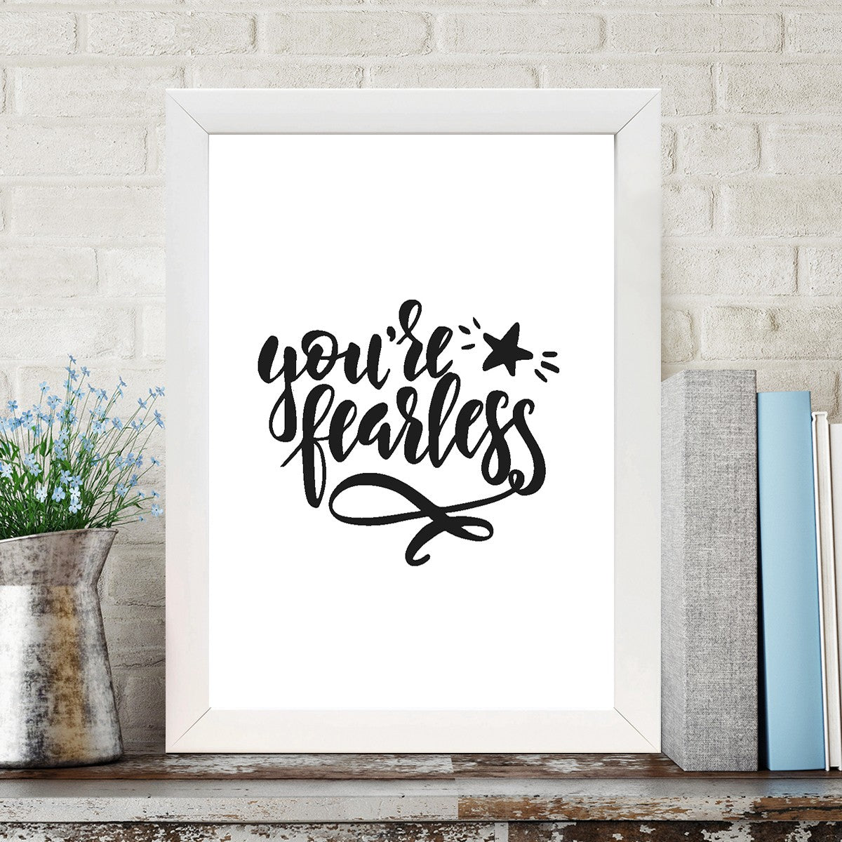 Quadro Decorativo MDF Emoldurado - Arte Multicolor 24x29cm com Moldura de Madeira 2cm