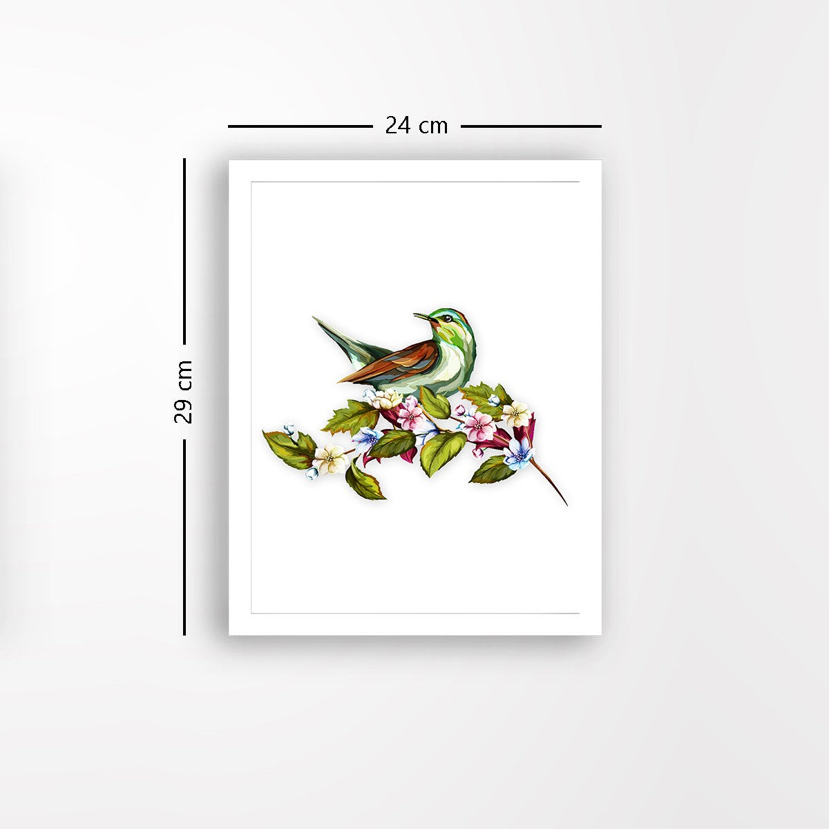 Quadro Decorativo MDF Emoldurado - Arte Multicolor 24x29cm com Moldura de Madeira 2cm