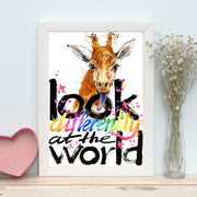 Quadro Decorativo MDF Emoldurado - Arte Multicolor 24x29cm com Moldura de Madeira 2cm