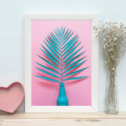 Quadro Decorativo MDF Emoldurado - Arte Multicolor 24x29cm com Moldura de Madeira 2cm