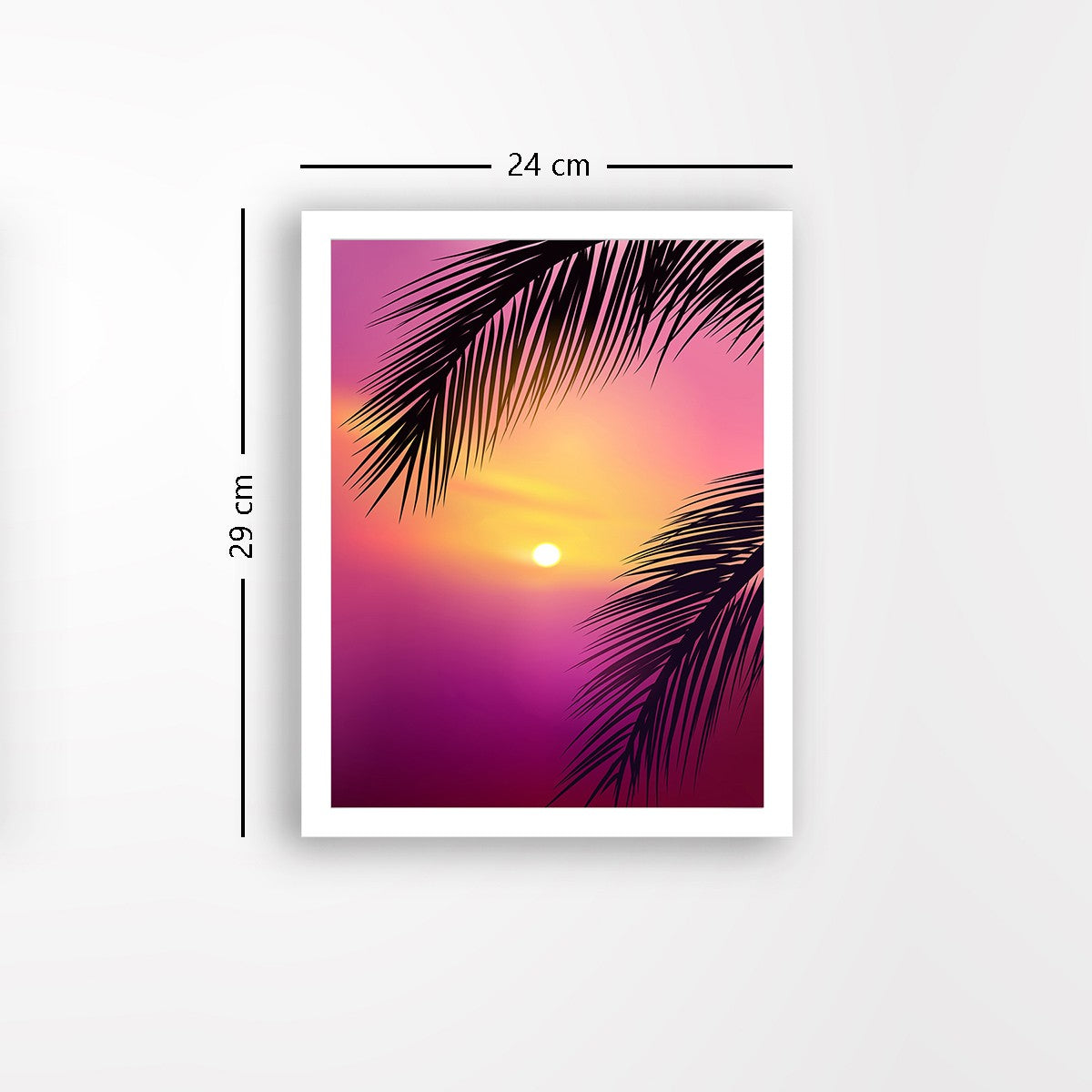 Quadro Decorativo MDF Emoldurado - Arte Multicolor 24x29cm com Moldura de Madeira 2cm