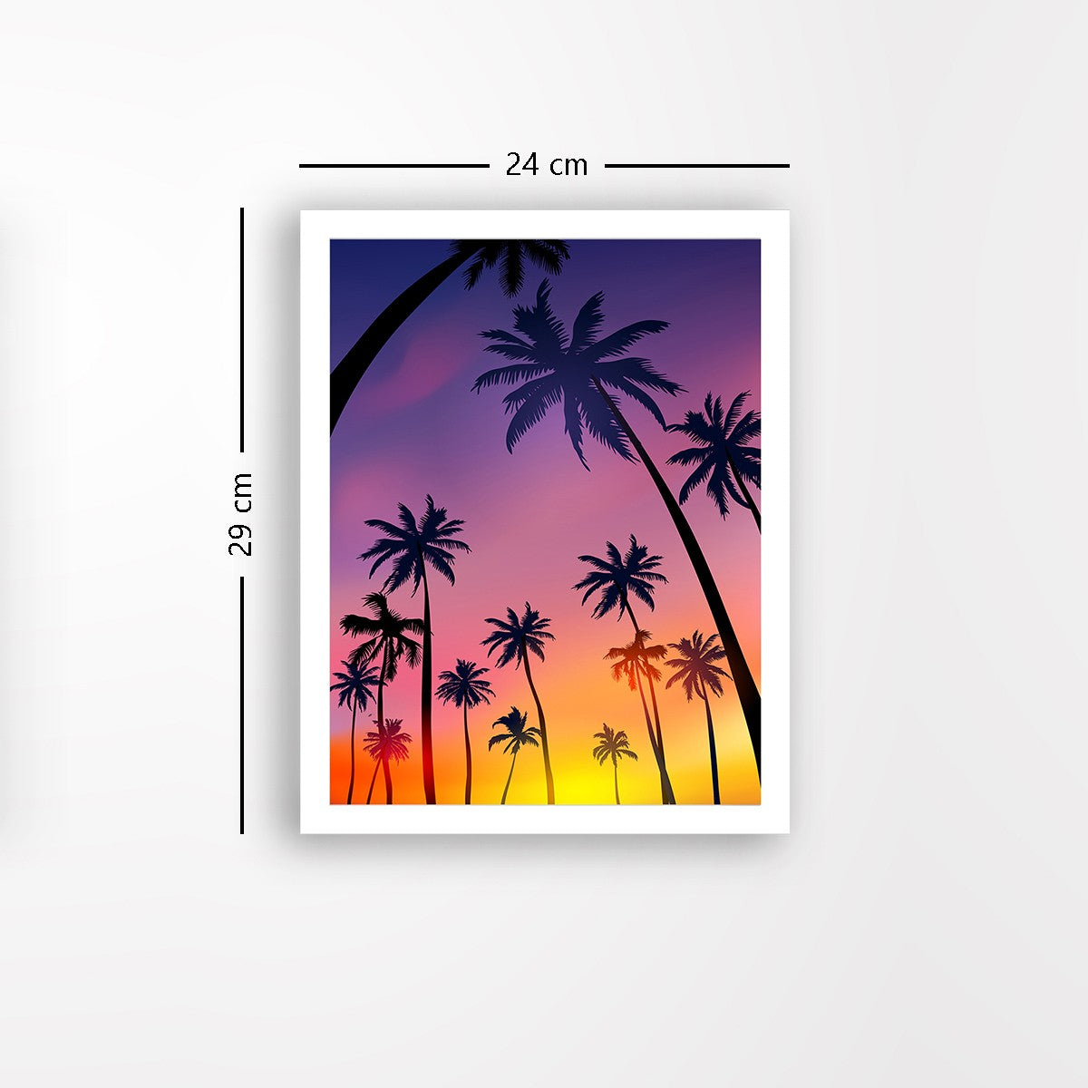 Quadro Decorativo MDF Emoldurado - Arte Multicolor 24x29cm com Moldura de Madeira 2cm