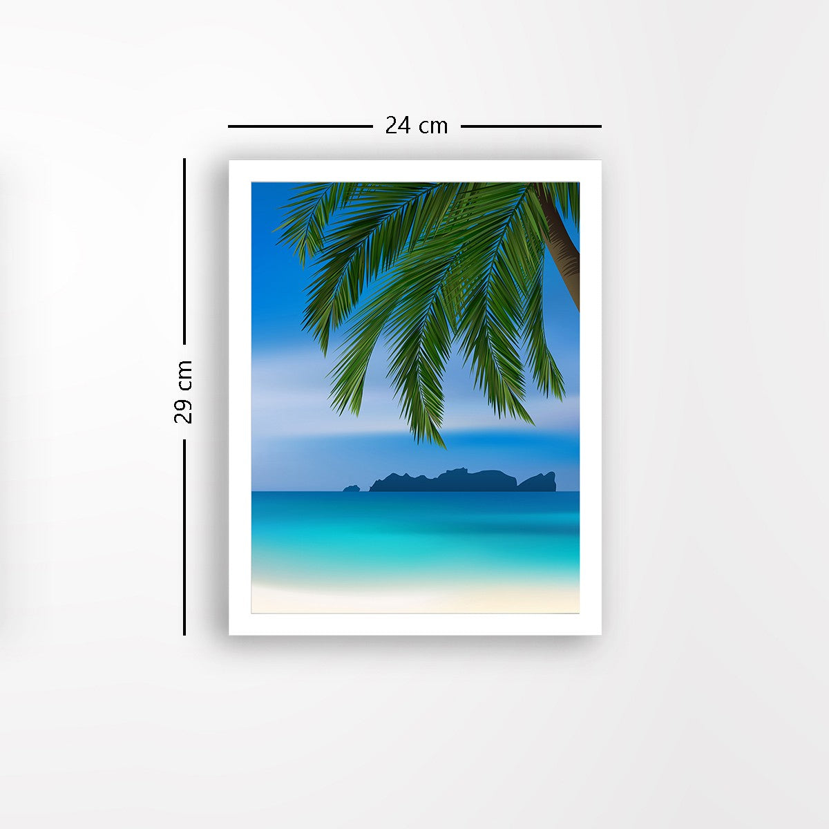 Quadro Decorativo MDF Emoldurado - Arte Multicolor 24x29cm com Moldura de Madeira 2cm