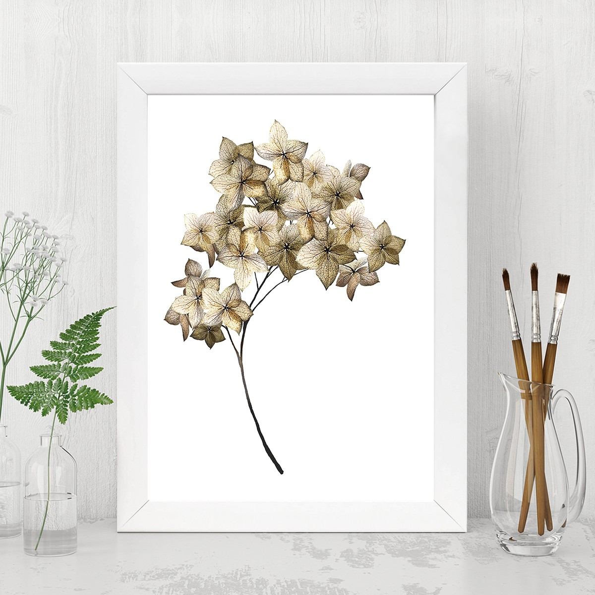 Quadro Decorativo MDF Emoldurado - Arte Multicolor 24x29cm com Moldura de Madeira 2cm