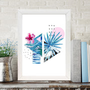 Quadro Decorativo MDF Emoldurado - Arte Multicolor 24x29cm com Moldura de Madeira 2cm