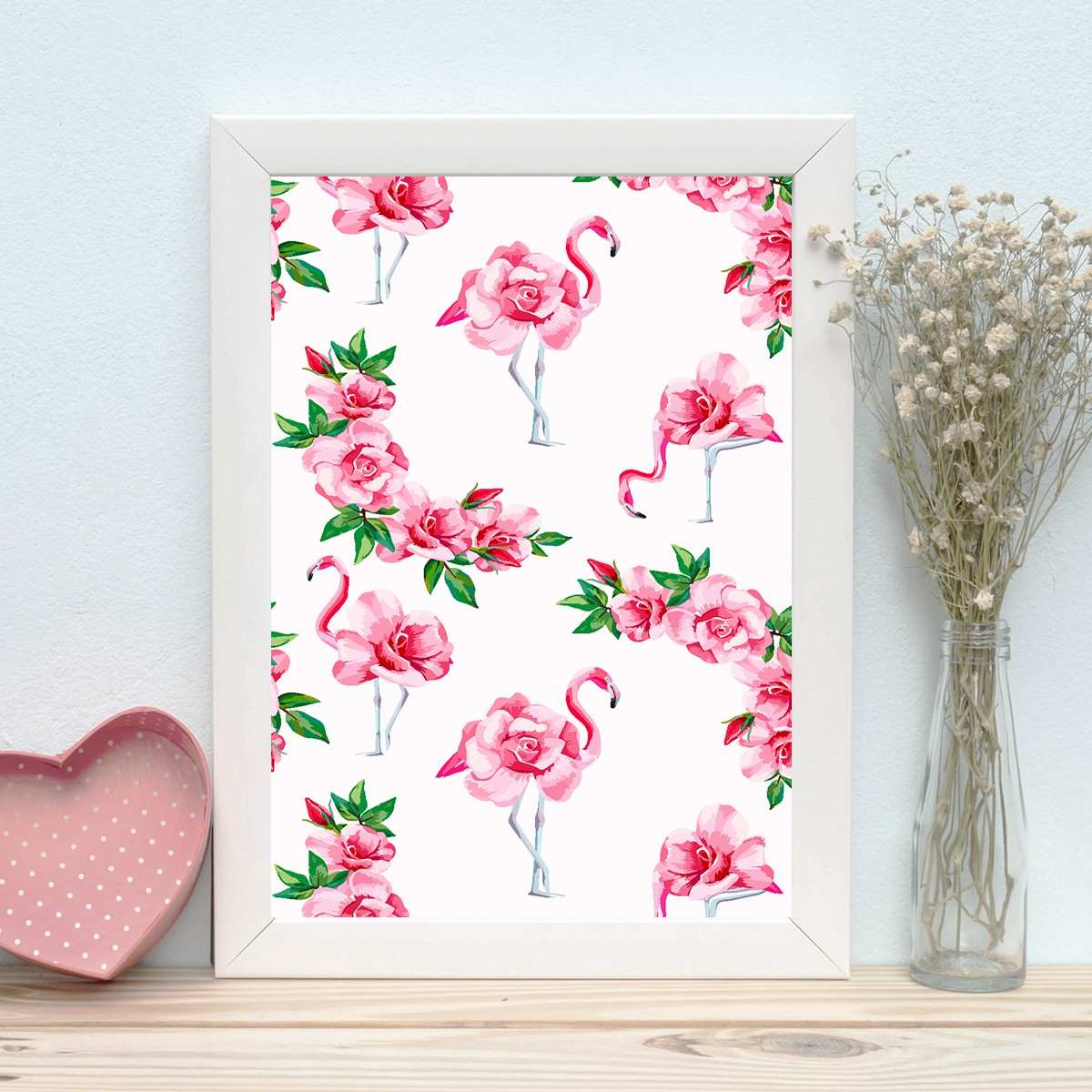 Quadro Decorativo MDF Emoldurado - Arte Multicolor 24x29cm com Moldura de Madeira 2cm