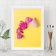 Quadro Decorativo MDF Emoldurado - Arte Multicolor 24x29cm com Moldura de Madeira 2cm