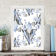 Quadro Decorativo MDF Emoldurado - Arte Multicolor 24x29cm com Moldura de Madeira 2cm