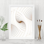 Quadro Decorativo MDF Emoldurado - Arte Multicolor 24x29cm com Moldura de Madeira 2cm