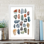 Quadro Decorativo MDF Emoldurado - Arte Multicolor 24x29cm com Moldura de Madeira 2cm