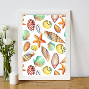 Quadro Decorativo MDF Emoldurado - Arte Multicolor 24x29cm com Moldura de Madeira 2cm