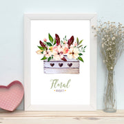 Quadro Decorativo MDF Emoldurado - Arte Multicolor 24x29cm com Moldura de Madeira 2cm