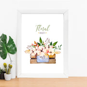 Quadro Decorativo MDF Emoldurado - Arte Multicolor 24x29cm com Moldura de Madeira 2cm