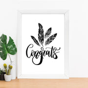 Quadro Decorativo MDF Emoldurado - Arte Multicolor 24x29cm com Moldura de Madeira 2cm