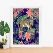 Quadro Decorativo MDF Emoldurado - Arte Multicolor 24x29cm com Moldura de Madeira 2cm