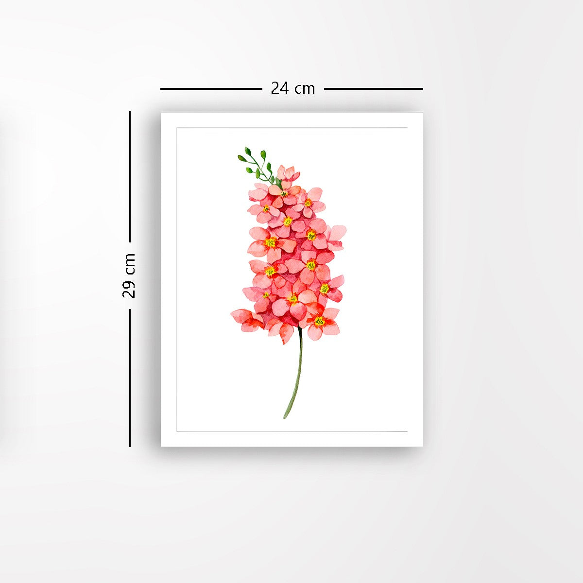 Quadro Decorativo MDF Emoldurado - Arte Multicolor 24x29cm com Moldura de Madeira 2cm