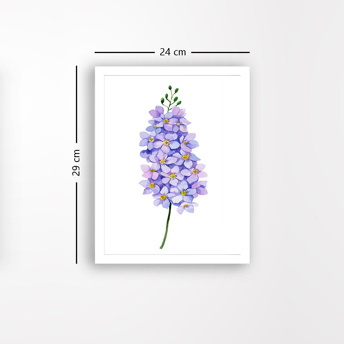 Quadro Decorativo MDF Emoldurado - Arte Multicolor 24x29cm com Moldura de Madeira 2cm