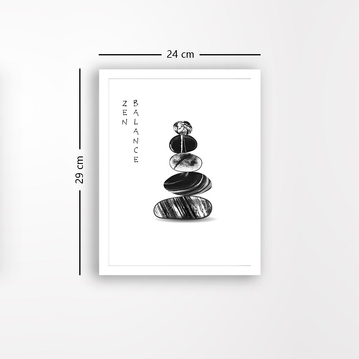 Quadro Decorativo MDF Emoldurado - Arte Multicolor 24x29cm com Moldura de Madeira 2cm