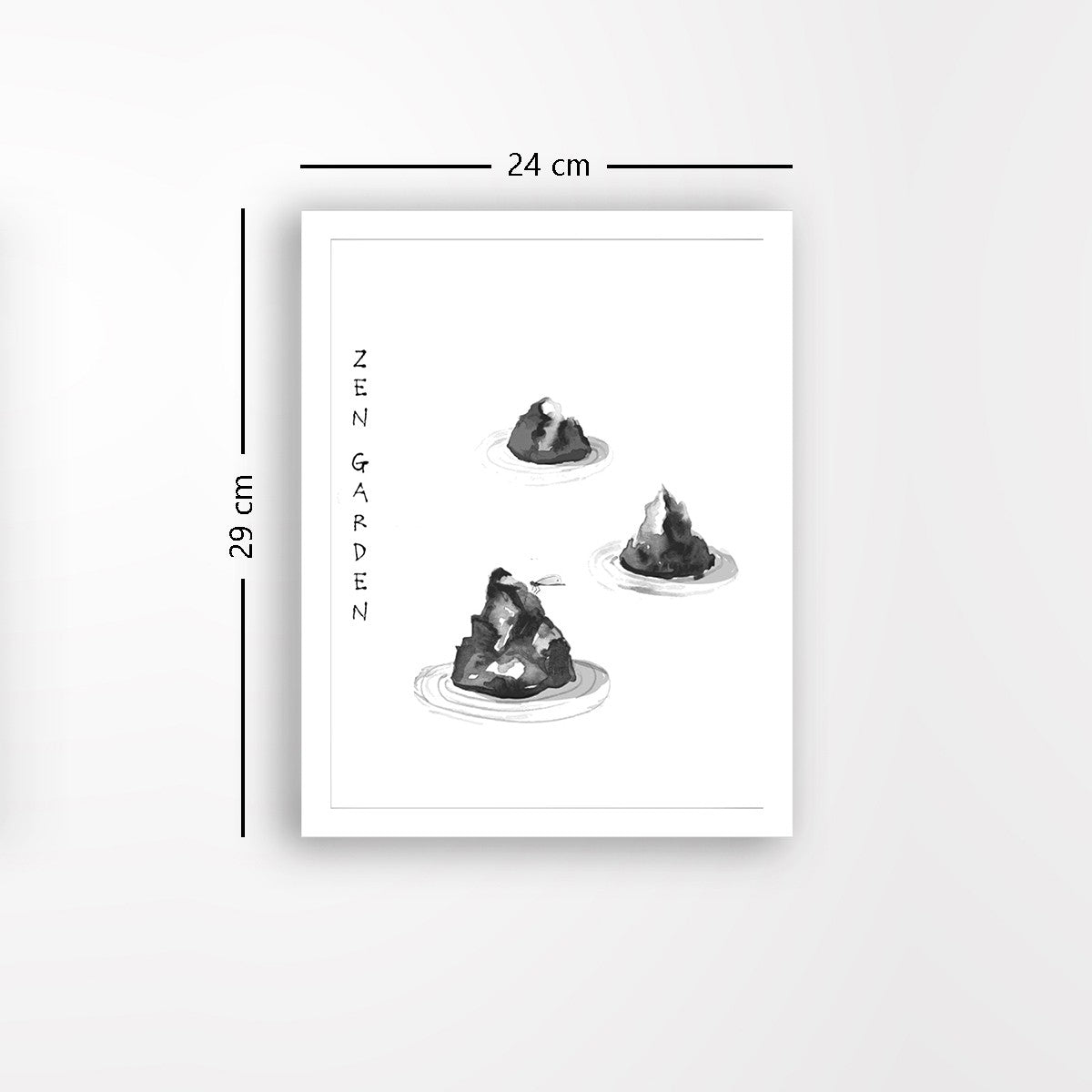 Quadro Decorativo MDF Emoldurado - Arte Multicolor 24x29cm com Moldura de Madeira 2cm