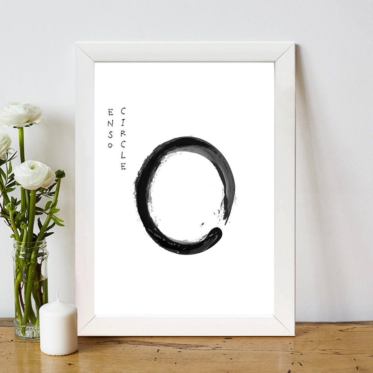 Quadro Decorativo MDF Emoldurado - Arte Multicolor 24x29cm com Moldura de Madeira 2cm