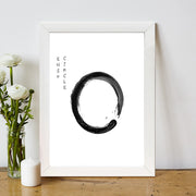 Quadro Decorativo MDF Emoldurado - Arte Multicolor 24x29cm com Moldura de Madeira 2cm