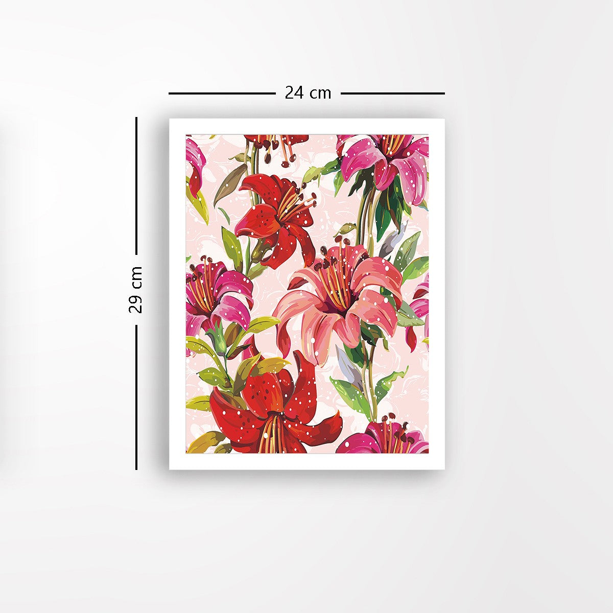 Quadro Decorativo MDF Emoldurado - Arte Multicolor 24x29cm com Moldura de Madeira 2cm