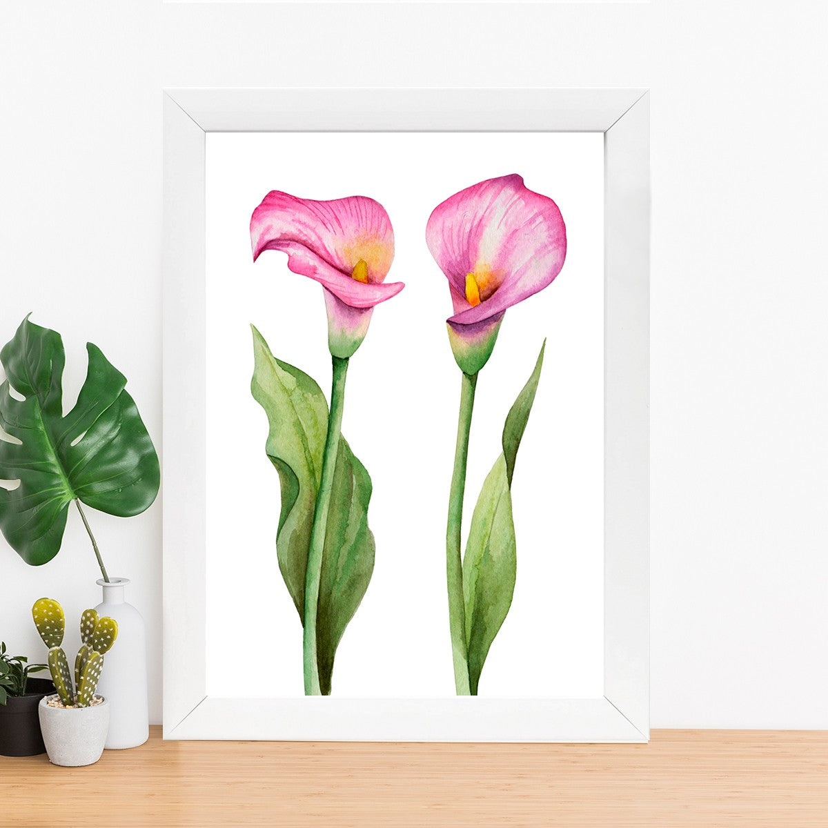 Quadro Decorativo MDF Emoldurado - Arte Multicolor 24x29cm com Moldura de Madeira 2cm