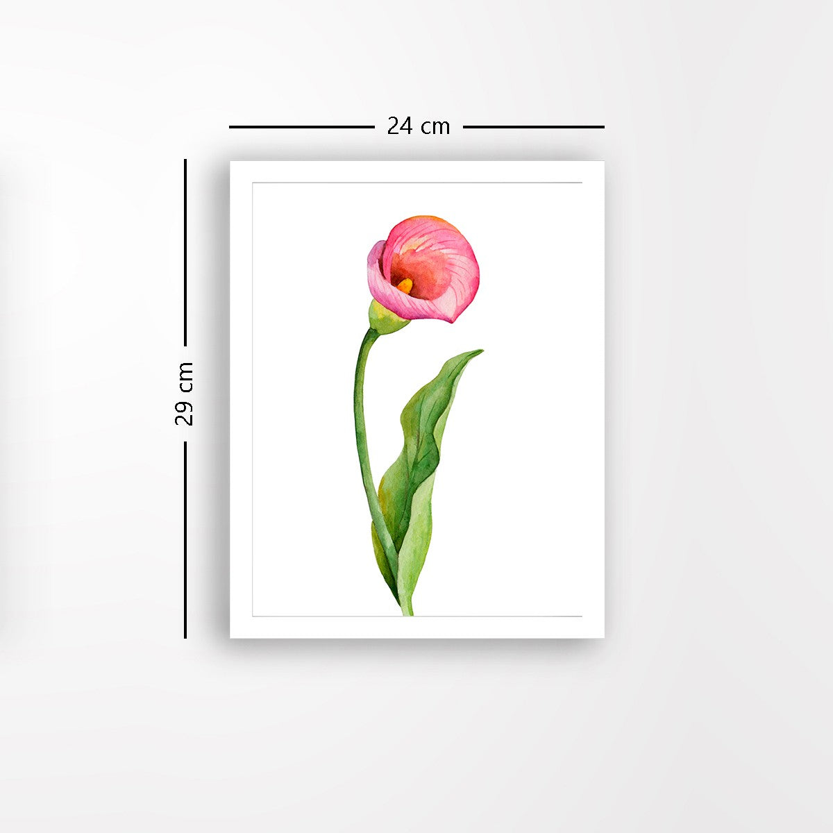 Quadro Decorativo MDF Emoldurado - Arte Multicolor 24x29cm com Moldura de Madeira 2cm