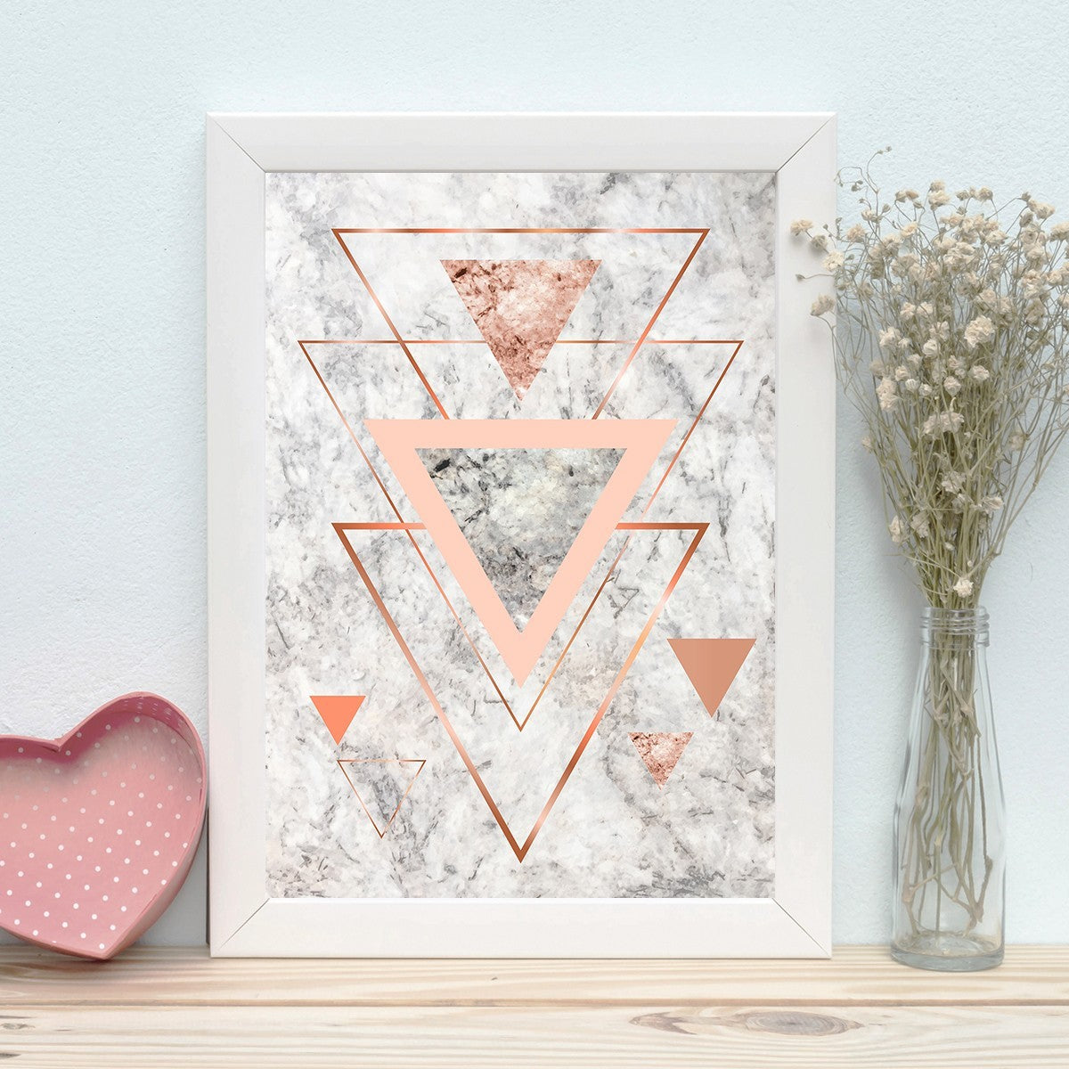 Quadro Decorativo MDF Emoldurado - Arte Multicolor 24x29cm com Moldura de Madeira 2cm