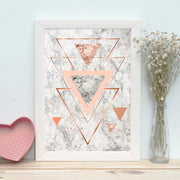 Quadro Decorativo MDF Emoldurado - Arte Multicolor 24x29cm com Moldura de Madeira 2cm