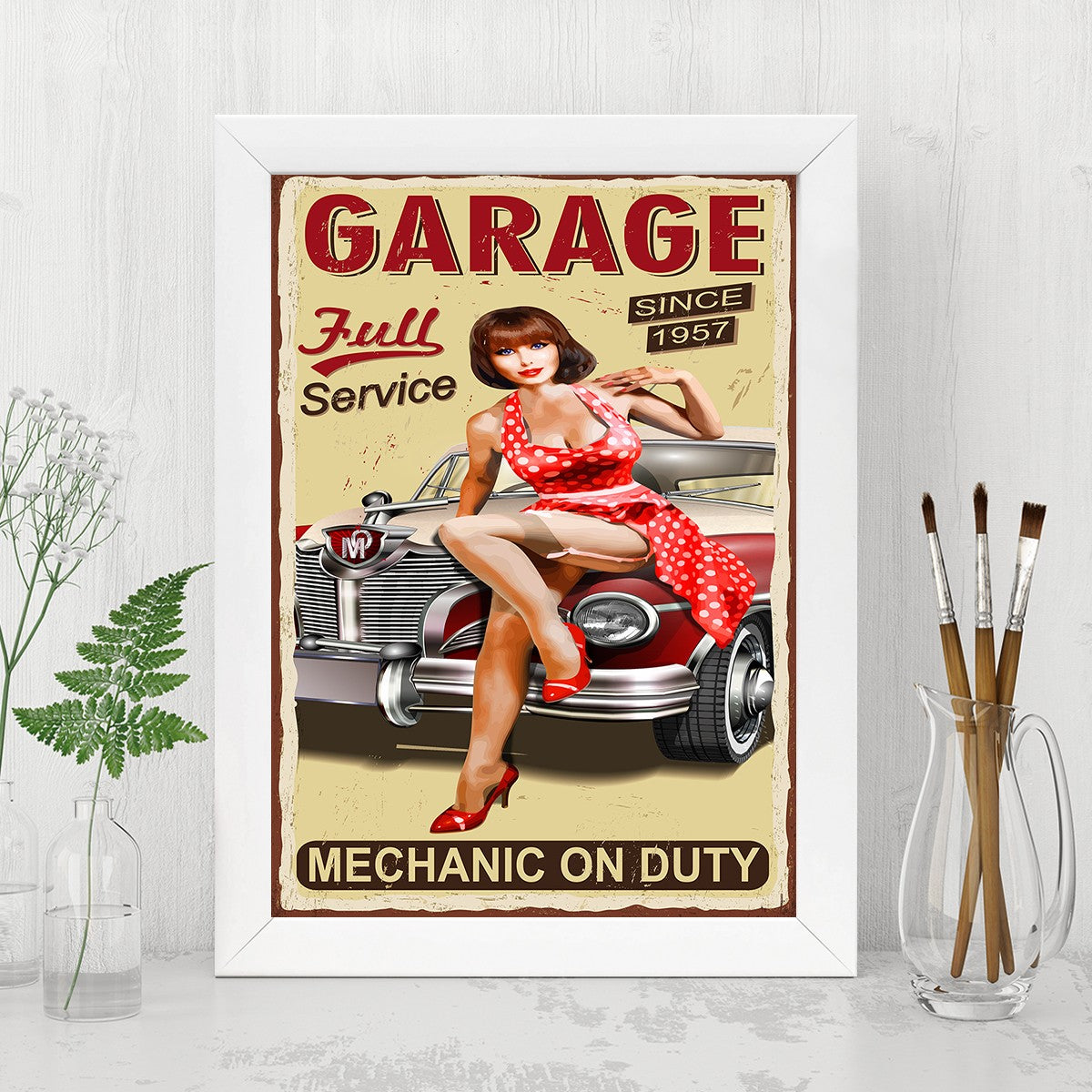 Quadro Decorativo MDF Emoldurado - Arte Multicolor 24x29cm com Moldura de Madeira 2cm