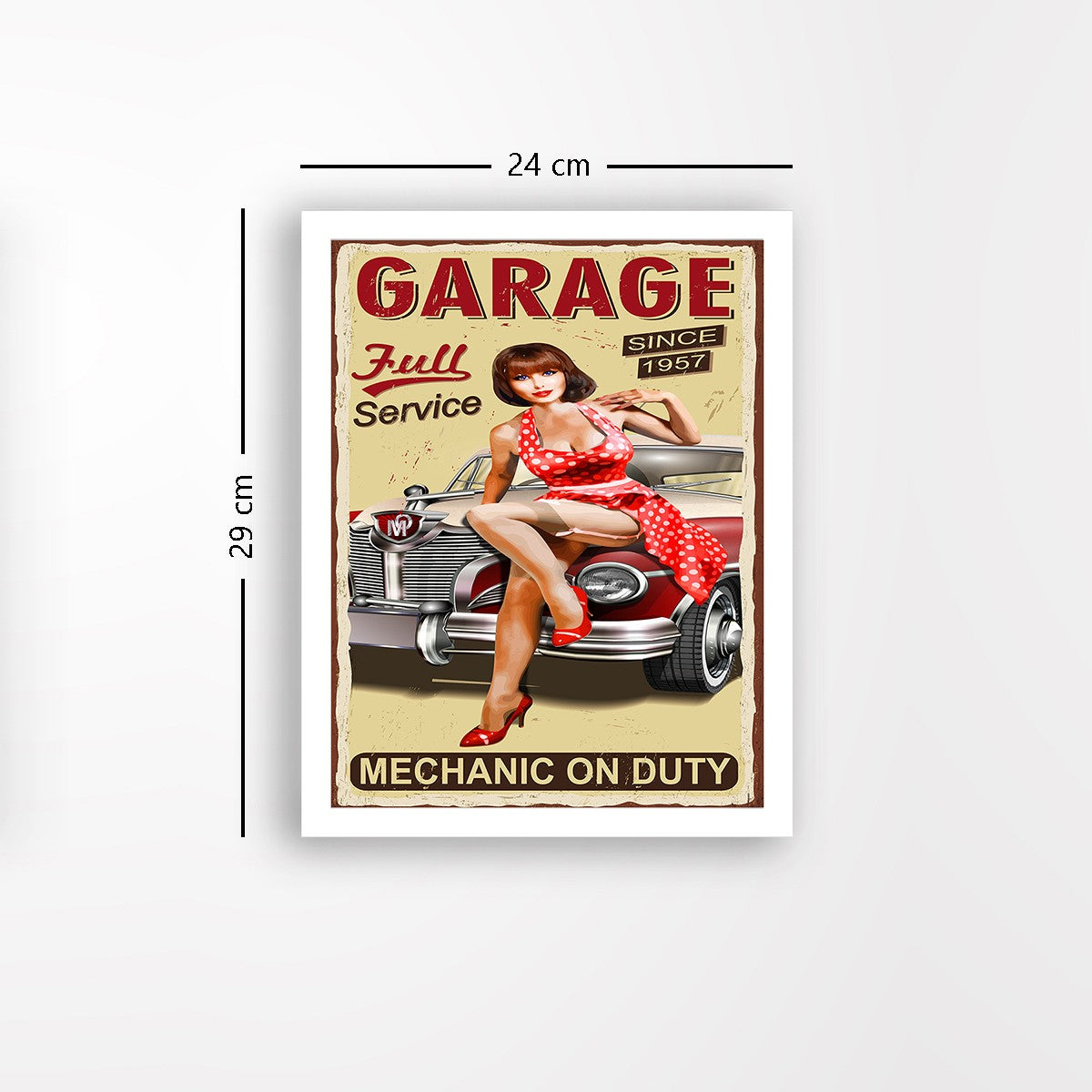 Quadro Decorativo MDF Emoldurado - Arte Multicolor 24x29cm com Moldura de Madeira 2cm