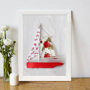 Quadro Decorativo MDF Emoldurado - Arte Multicolor 24x29cm com Moldura de Madeira 2cm