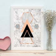 Quadro Decorativo MDF Emoldurado - Arte Multicolor 24x29cm com Moldura de Madeira 2cm