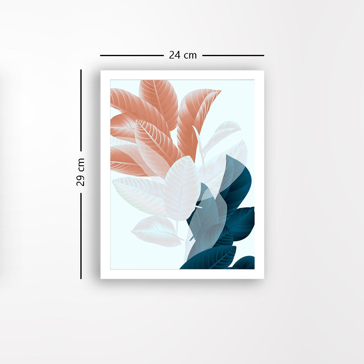 Quadro Decorativo MDF Emoldurado - Arte Multicolor 24x29cm com Moldura de Madeira 2cm